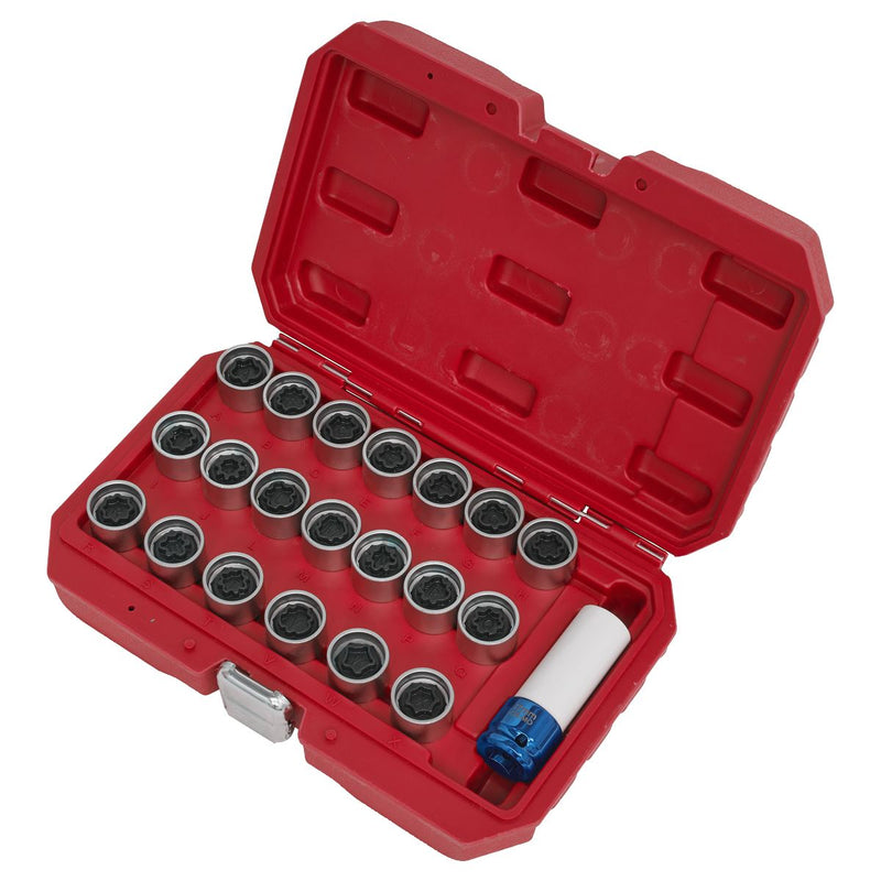 Sealey Locking Wheel Nut Key Set 21pc Audi SX218 Sealey - Dynamic Drive