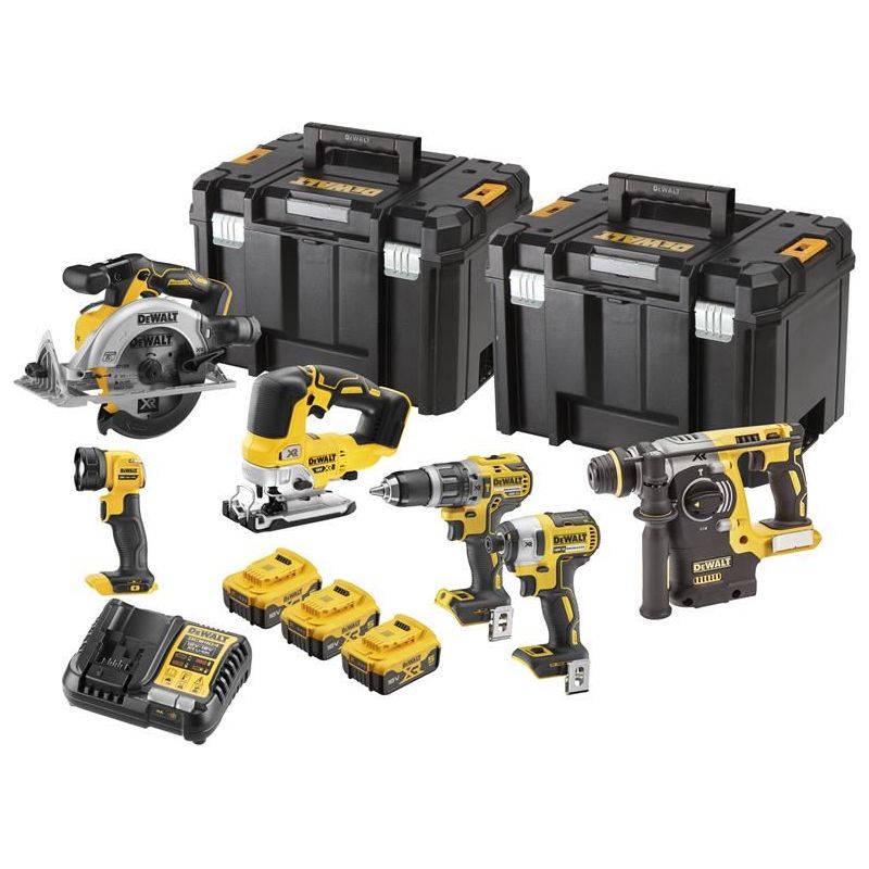Dewalt Power Tools DCK690P3T XR Brushless 6 Piece Kit 18V 3 x 5.0Ah Li-ion DeWALT Power Tools - Dynamic Drive