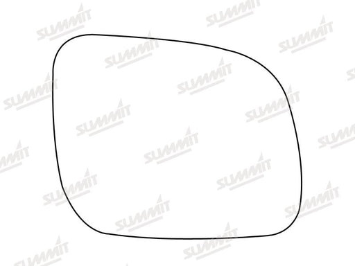 Summit Stick-On Aspheric Mirror Glass fits VW Lupo 99 to 00 RHS Summit - Dynamic Drive