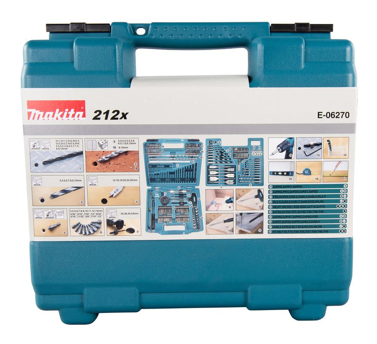 Makita 212 Pc Drill & Screw Bit Set E-06270 Makita - Dynamic Drive