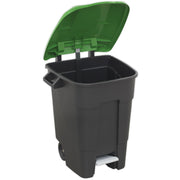 Sealey Refuse/Wheelie Bin with Foot Pedal 100L Green BM100PG Sealey - Dynamic Drive