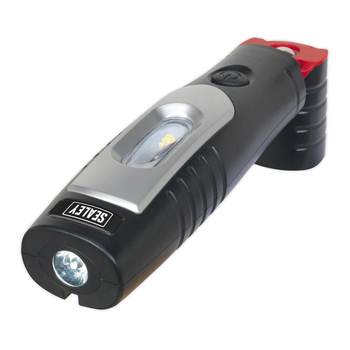 Sealey LED3602 Rechargeable 360° Inspection Lamp 7 SMD+3W LED Lithium-ion Sealey  - Dynamic Drive