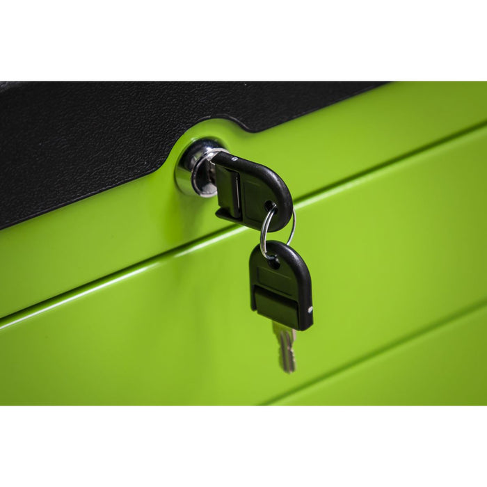 Superline PRO Push-To-Open Topchest & Rollcab Combination 11 Drawer - Green Superline Pro - Dynamic Drive