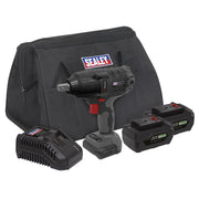 Sealey Brushless Impact Wrench Kit 1/2"Sq Drive 700Nm 20V SV20 Series 2 Batterie Sealey - Dynamic Drive