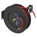 Sealey Retractable Air Hose Steel Reel 20m 10mm ID Rubber Hose SA85 Sealey  - Dynamic Drive