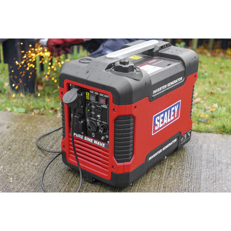 Sealey Inverter Generator 2000W 230V 4-Stroke Engine G2000I Sealey - Dynamic Drive