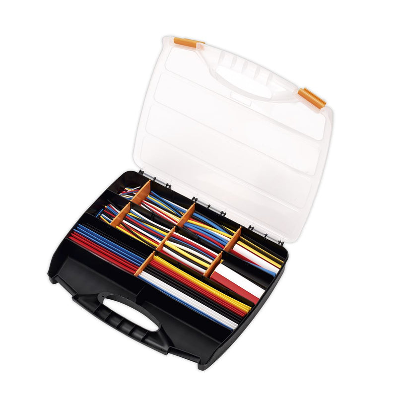 Sealey Heat Shrink Tubing Asstmt 590pc Mix Colours 50,100,150&200mm HST590MC Sealey  - Dynamic Drive