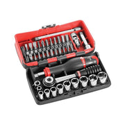 Facom 1/4in Drive R2NANO Socket Set, 38 Piece Facom - Dynamic Drive