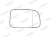 Summit Stick-On Standard Mirror Glass fits Daihatsu Sirion 07 to 14 RHS Summit - Dynamic Drive
