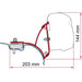 Fiamma VW T5/T6 Transporter Brackets for F43 Awning LHD - Deep Black Fiamma - Dynamic Drive