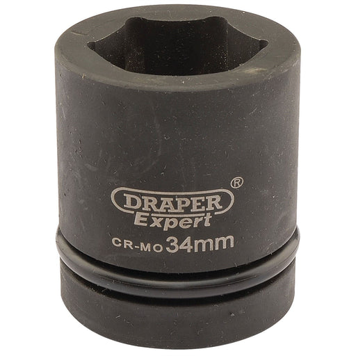 Draper Expert HI-TORQ 6 Point Impact Socket, 1" Sq. Dr., 34mm 05114 Draper - Dynamic Drive