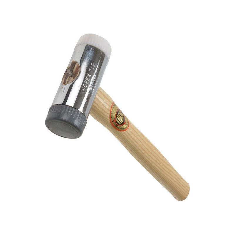Thor 712R Soft & Hard Faced Hammer Wood Handle 38mm 650g Thor - Dynamic Drive