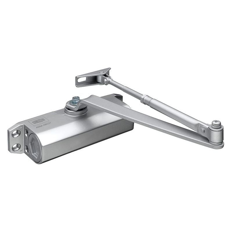 Union CE3F Fixed Size 3 Rack & Pinion Door Closer Silver UNION - Dynamic Drive