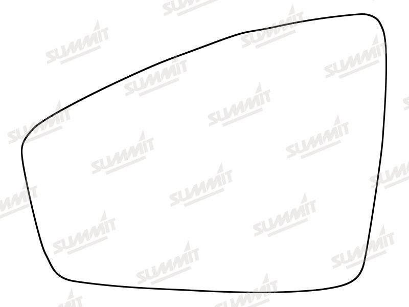 Summit Heated Base Plate With Standard Mirror Glass fits VW Tiguan 16 on LHS Summit - Dynamic Drive