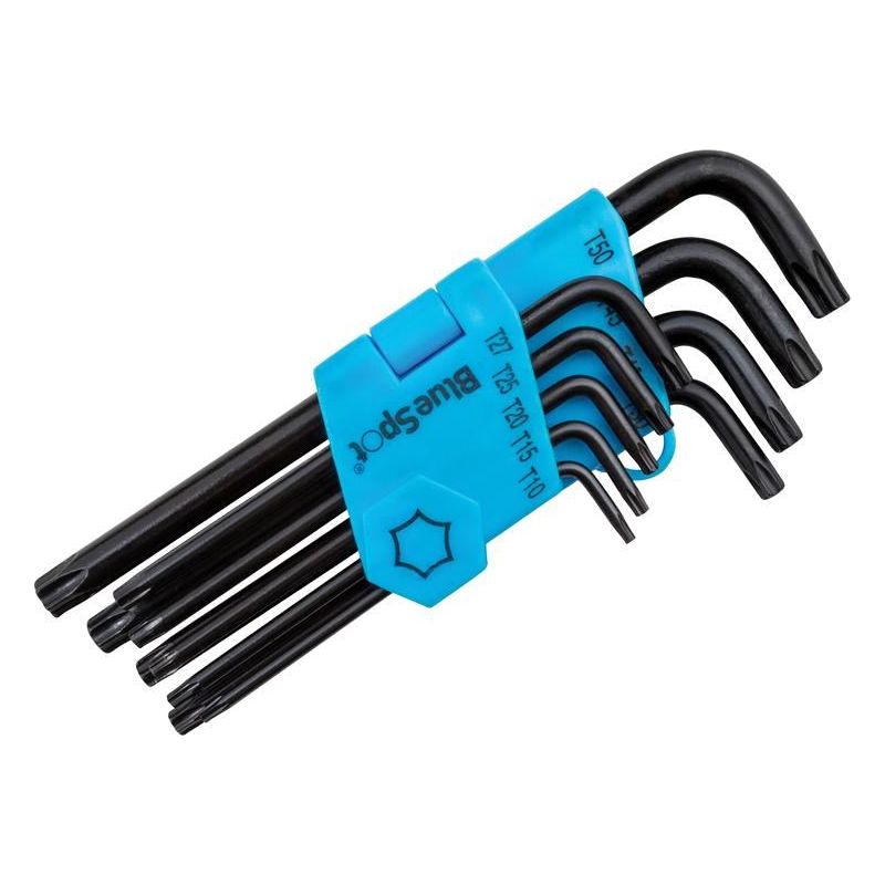 Bluespot Tools Long Arm TORX Key Set of 9 (TX10-TX50) BlueSpot Tools - Dynamic Drive