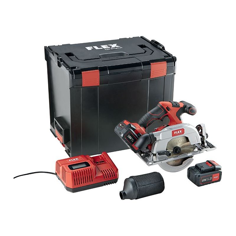 Flex Power Tools CS 62 18.0-EC Circular Saw 165mm 18V 2 x 5.0Ah Li-ion Flex Power Tools - Dynamic Drive