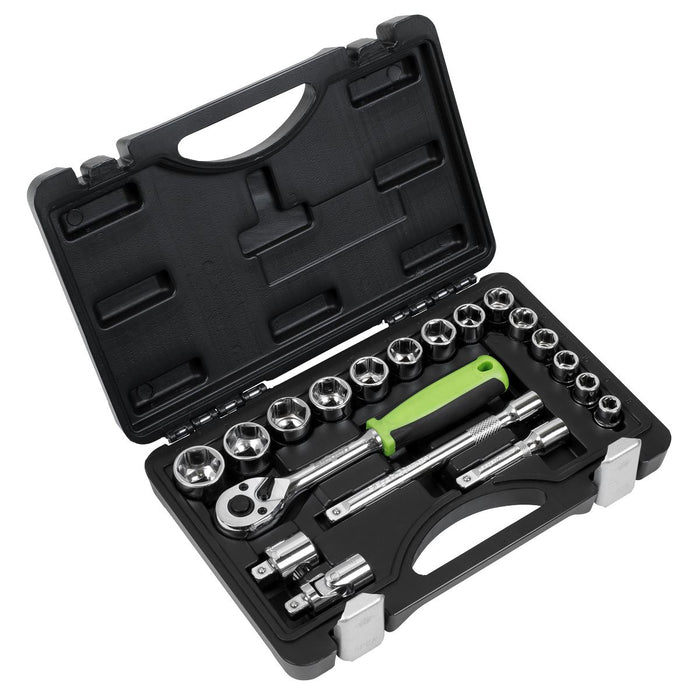 Sealey Socket Set 19pc 3/8"Sq Drive Metric S01235 Sealey - Dynamic Drive