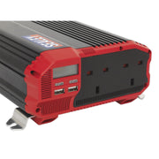 Sealey Power Inverter Modified Sine Wave 1500W 12V DC 230V ~ 50Hz PI1500 Sealey - Dynamic Drive