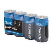 Draper PowerUP Ultra Alkaline C Batteries (Pack of 4) 03977 Draper - Dynamic Drive