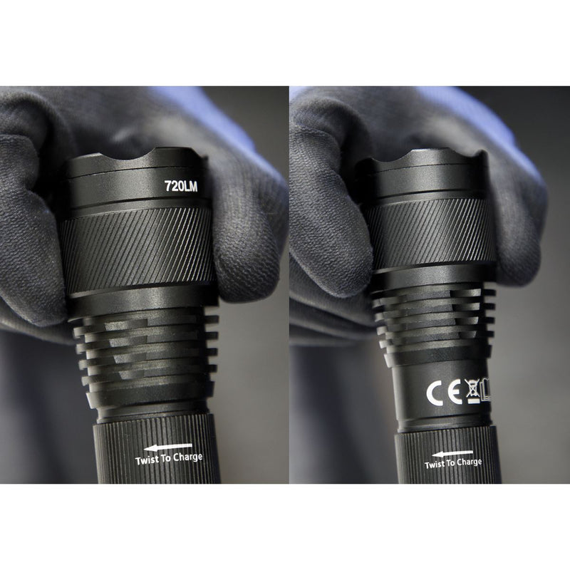 Aluminium Torch 10W Cree Xpl Led Adjustable Focus Sealey  - Dynamic Drive