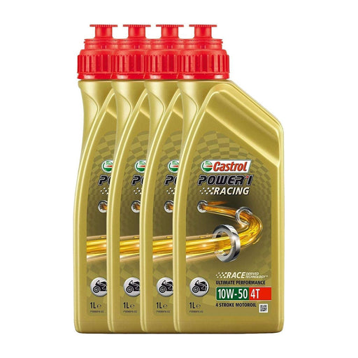 Castrol Power 1 Racing 4T - 4 Stroke - 10W-50 - Fully Synthetic - 1 Litre Castrol - Dynamic Drive