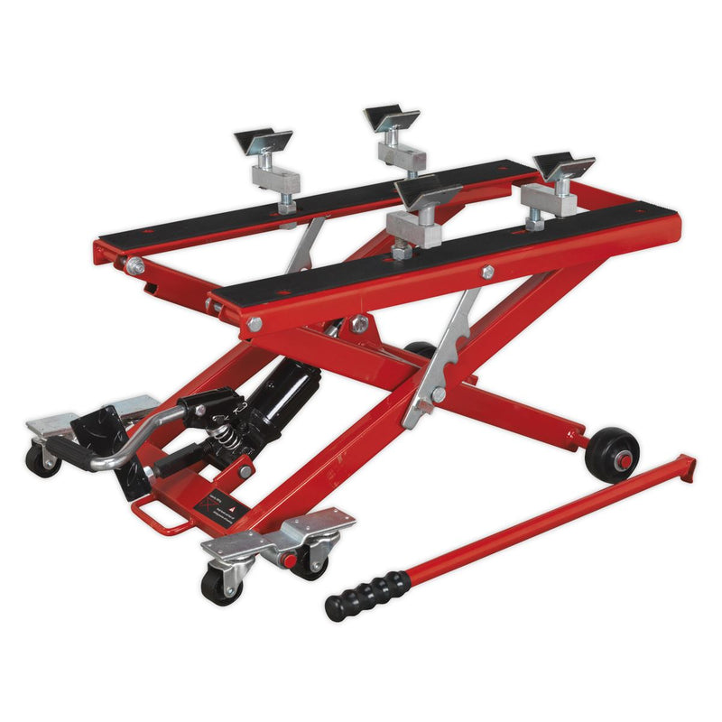 Sealey Motorcycle & Quad Scissor Lift 500kg Capacity Hydraulic MC4500 Sealey - Dynamic Drive