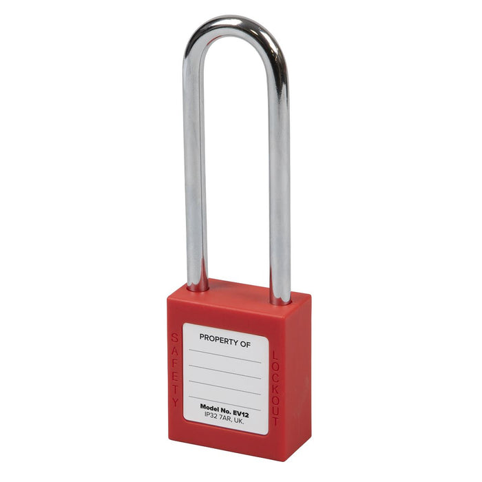 Sealey Safety Lockout Padlock - Long Shackle EV12 Sealey - Dynamic Drive