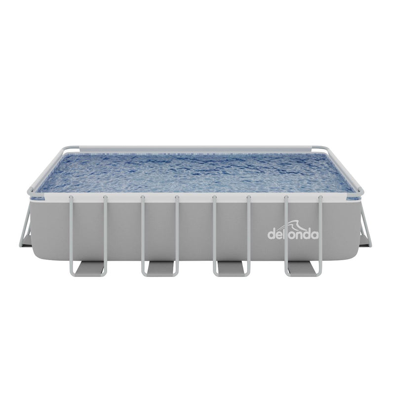 Dellonda Deluxe Steel Frame Swimming Pool with Filter Pump 18ft DL22 Dellonda - Dynamic Drive