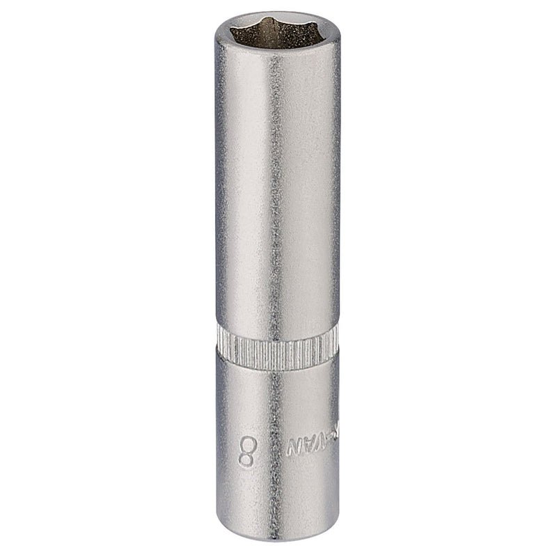 Draper Elora Deep Socket, 1/4" Sq. Dr., 8mm 58728 Draper - Dynamic Drive