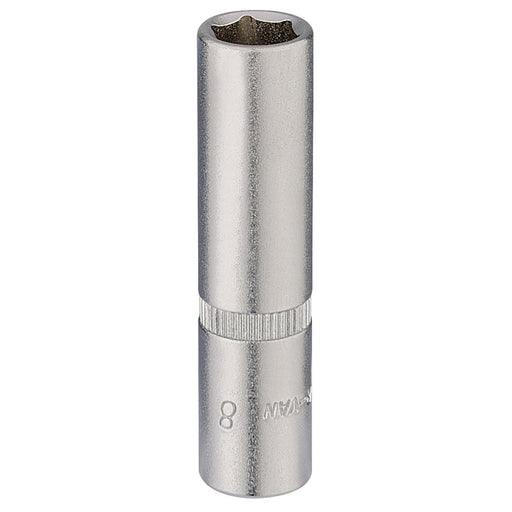 Draper Elora Deep Socket, 1/4" Sq. Dr., 8mm 58728 Draper - Dynamic Drive