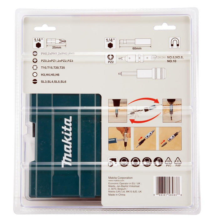 Makita Drill & Drive Bit Set 29 Pcs D-73477 Makita - Dynamic Drive
