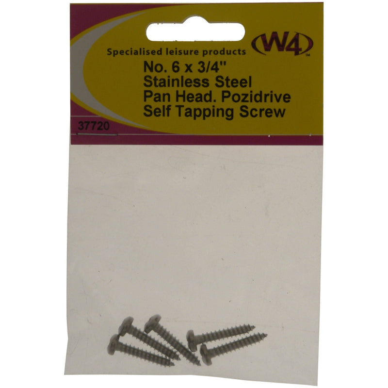 MDS1203 W4 No 6 x 3/4 Self Tapping S/S Pan head 37720 W4 - Dynamic Drive