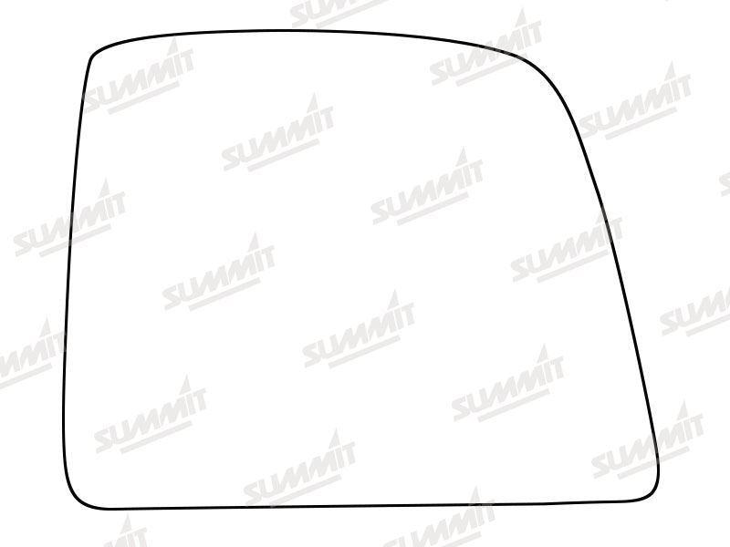 Summit Stick-On Commercial Mirror Glass fits Ford Connect RHS Summit - Dynamic Drive