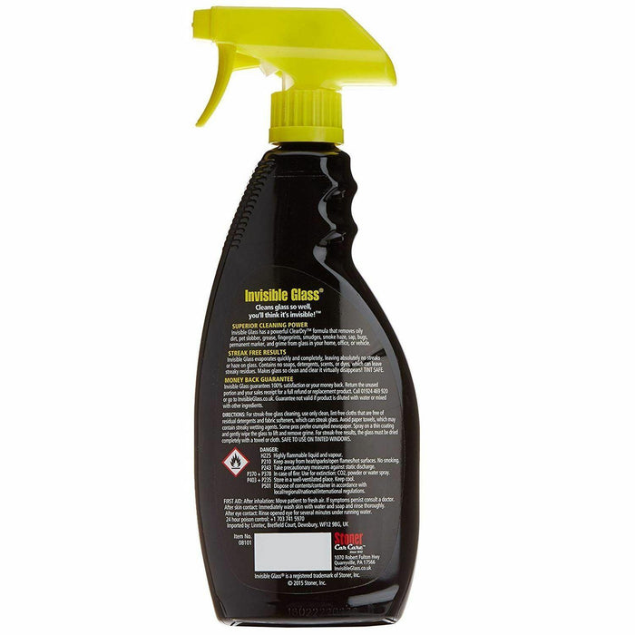 Invisible Glass Cleaner For Windscreens Windows & Mirror 650mL x2 Stoner  - Dynamic Drive