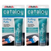 2 x Holts Cataloy Knifing Putty Car Bodywork Filler Scratch Chips Repair Paste Holts - Dynamic Drive