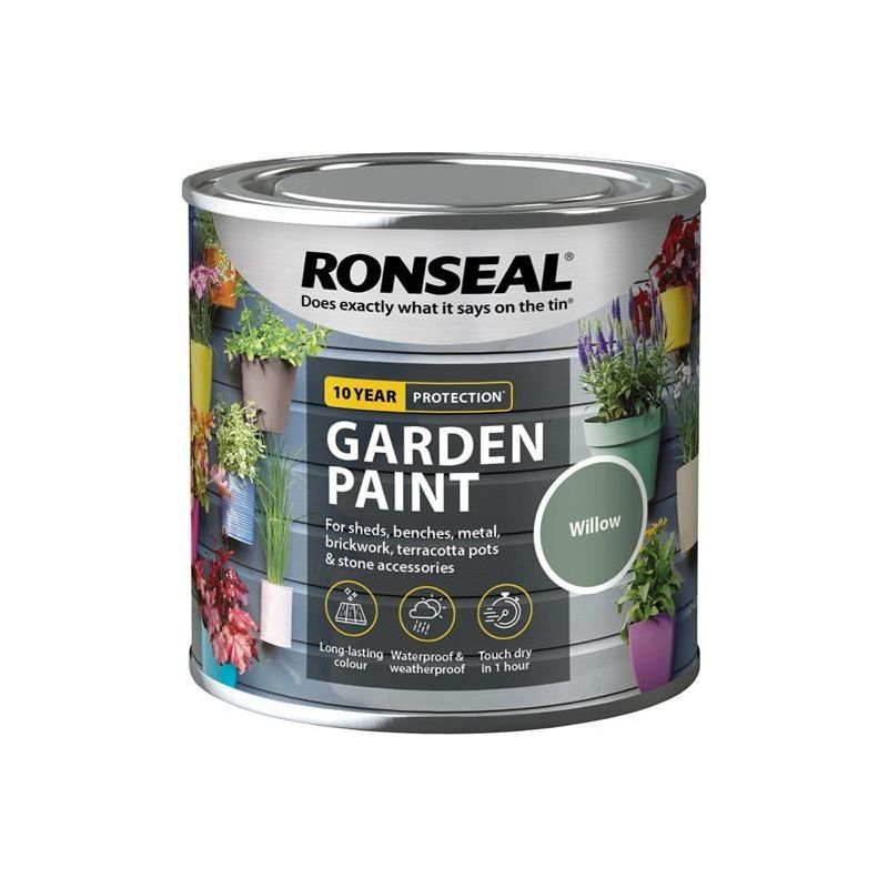 Ronseal Garden Paint Willow 250ml Ronseal - Dynamic Drive