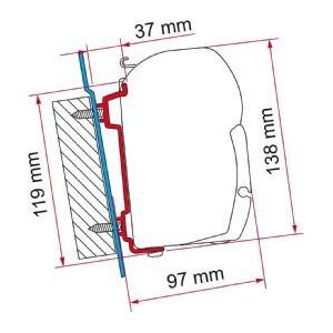 Fiamma F45 Adapter Kit Ford Transit High Roof 98655-741 Fiamma - Dynamic Drive