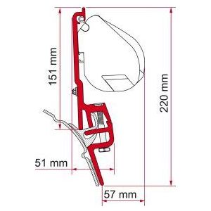 Fiamma F35/F45 Adapter Vwt4 Brandrup 98655Z011 Fiamma - Dynamic Drive