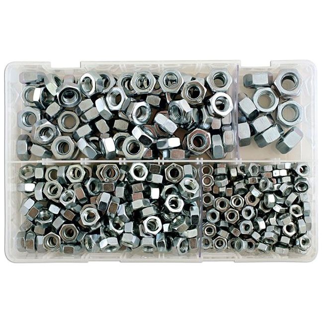 Connect Assorted mm Plain Steel Nuts Box 370pc 31860 Tool Connection - Dynamic Drive