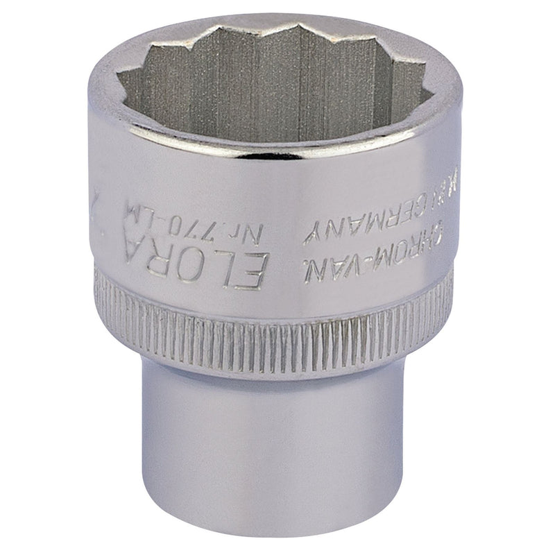 Draper Elora Bi-Hexagon Socket, 1/2" Sq. Dr., 27mm 24723 Draper - Dynamic Drive