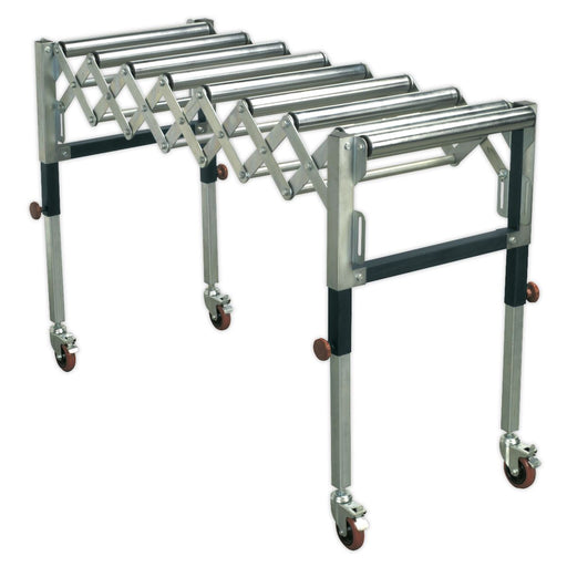 Sealey Adjustable Roller Stand 450-1300mm 130kg Capacity RS911F Sealey - Dynamic Drive