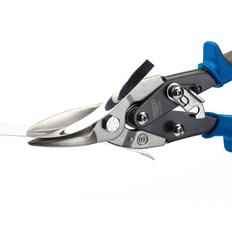 Draper Soft Grip Compound Action Tinman's Aviation Shears, 250mm 49905 Draper - Dynamic Drive