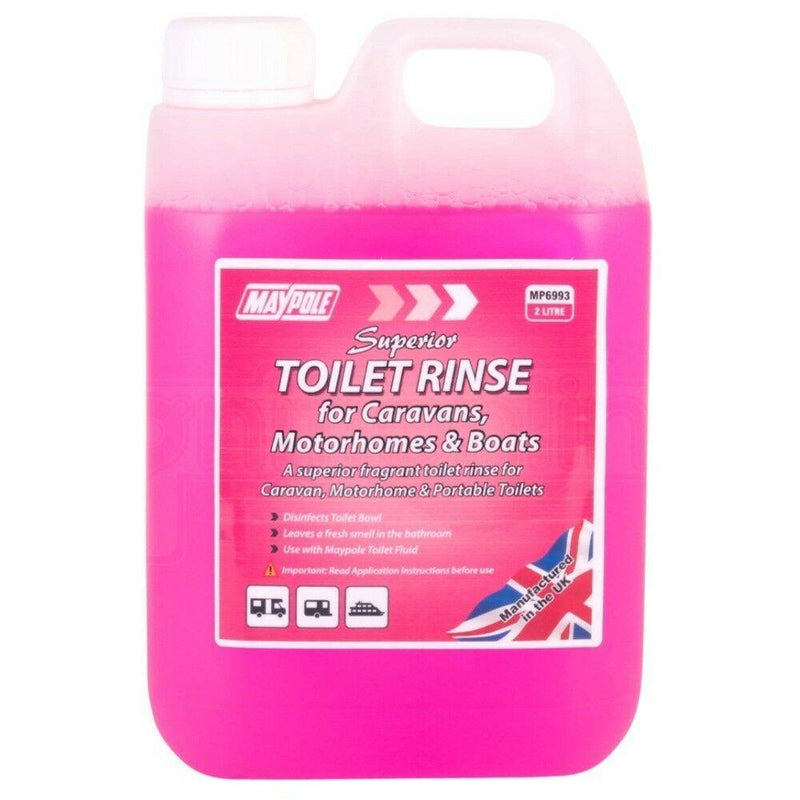 Eco Friendly Portable Toilet Pink Chemical Rinse 2 Litre Maypole - Dynamic Drive