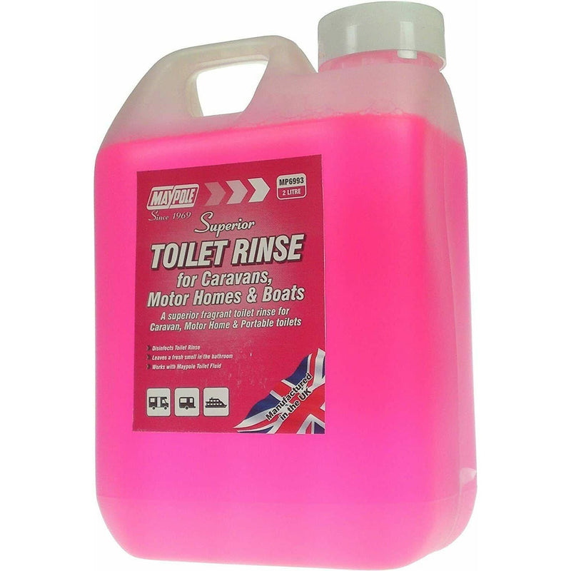 Eco Friendly Portable Toilet Pink Chemical Rinse 2 Litre Maypole - Dynamic Drive