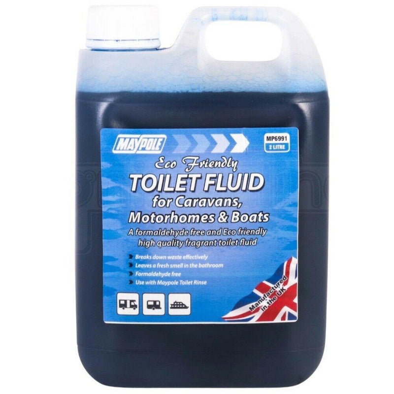 Eco Friendly Toilet Blue Chemical Fluid 2 Litre Maypole - Dynamic Drive