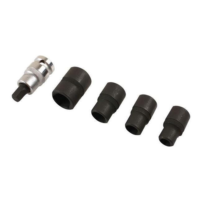 Laser Pentagon Socket & Bit Set 1/2"D 5pc 7811 Laser - Dynamic Drive