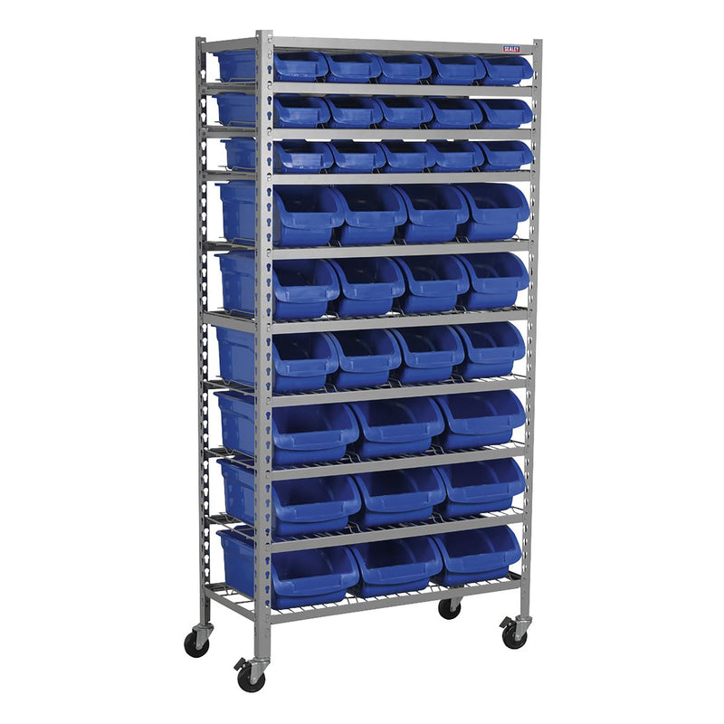 Sealey Mobile Bin Storage System 36 Bins TPS36 Sealey - Dynamic Drive