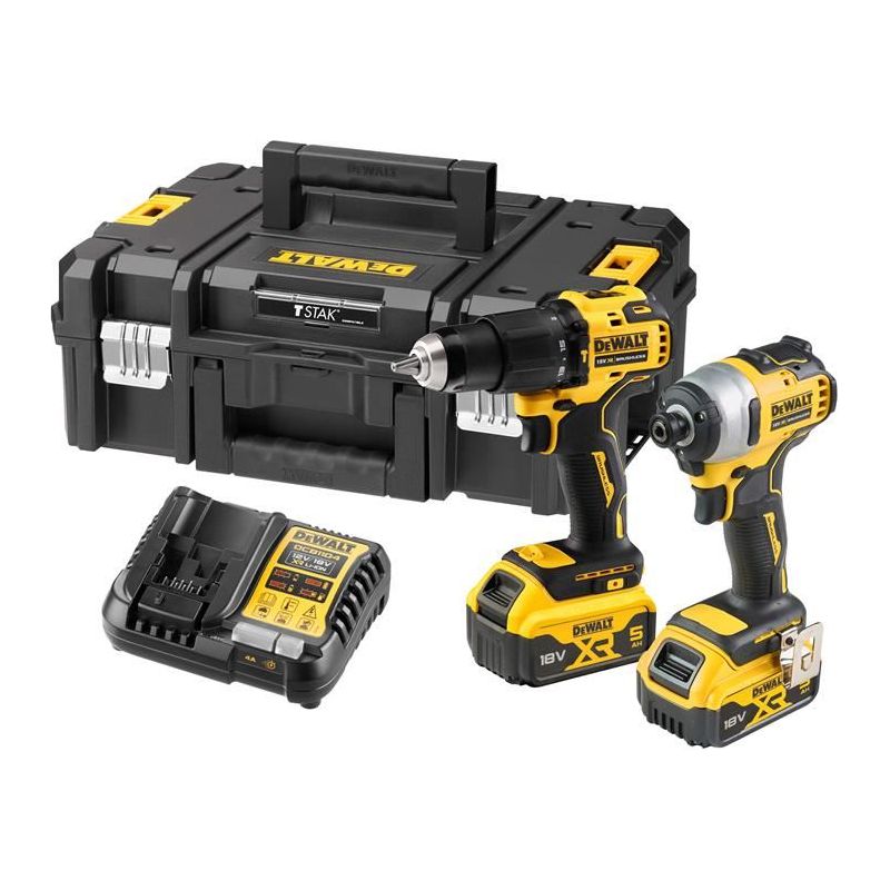 Dewalt Power Tools DCK2062P2T XR Brushless Twin Pack 18V 2 x 5.0Ah Li-ion DeWALT Power Tools - Dynamic Drive