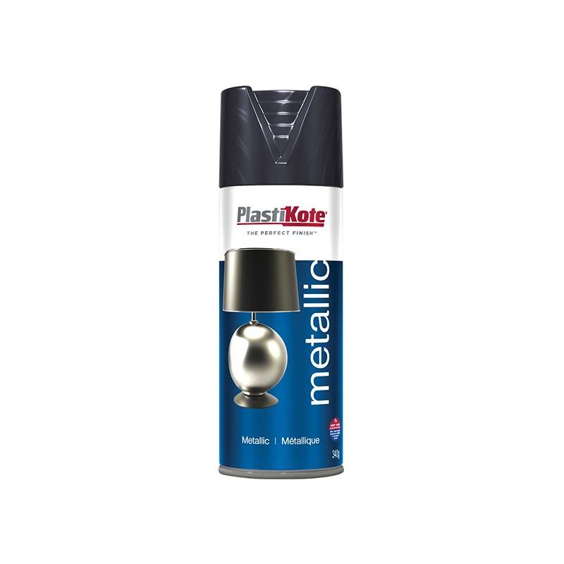 Plastikote Metallic Spray Graphite 400ml PlastiKote - Dynamic Drive