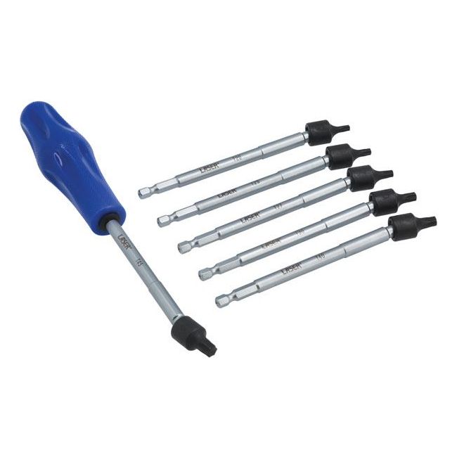 Laser Universal Joint Star Bit Set 6pc 8219 Laser - Dynamic Drive